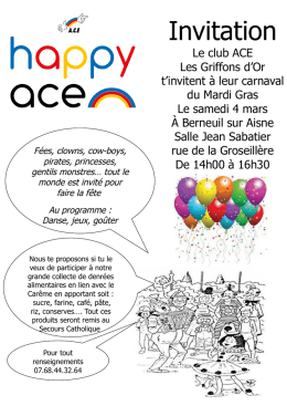 invitation carnaval 2017