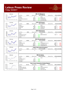 Notre revue de presse du jour Consulter notre revue de presse