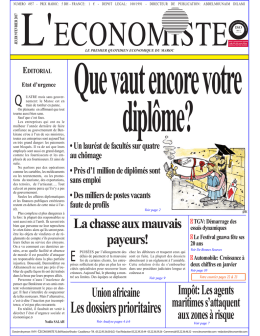 Les dossiers prioritaires