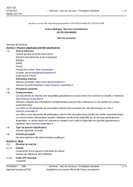 France-Bobigny: Services d`architecture