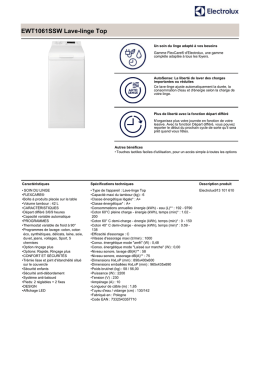 EWT1061SSW Lave-linge Top