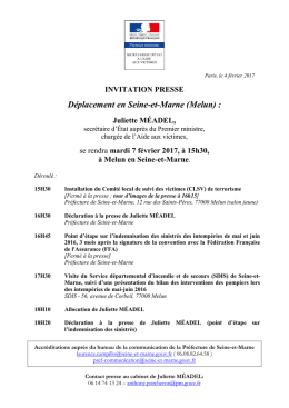 D&eacute;placement en Seine-et-Marne (Melun)