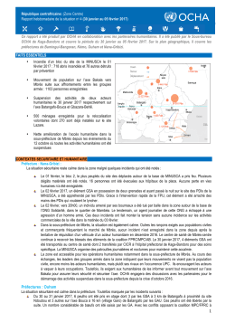 1 Pr&eacute;fectures : Ouham