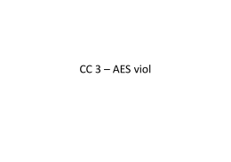 CC 3 – AES viol