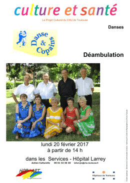 d&eacute;ambulation danse Larrey lundi 20 f&eacute;vrier 2017