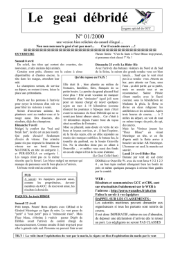 Ann&eacute;e 2000 n&deg; 1 - Championnat de Baie de Seine