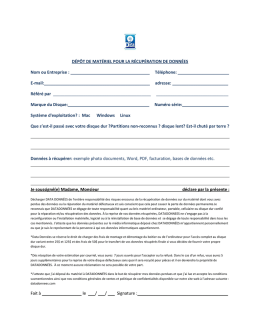 Formulaire d&eacute;p&ocirc;t