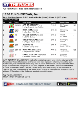 At The Races PDF FORM GUIDE