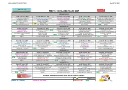 menu scolaire mars 2017