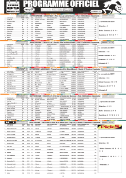 courses du jour