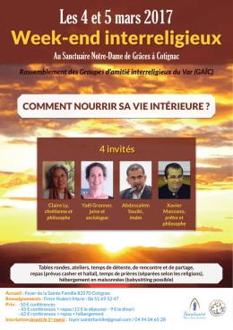 ce lien le programme - Foyer de la Sainte Famille