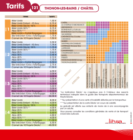 Tarifs 121 - D&eacute;partement de la Haute