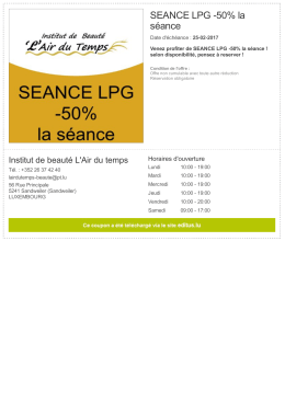 50 % séance LPG Cellu M6