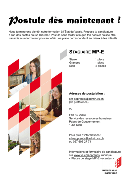1. Mise au concours stagiaire MP-E