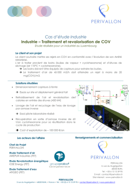 Projet Luxembourg Traitement et revalorisation de COV