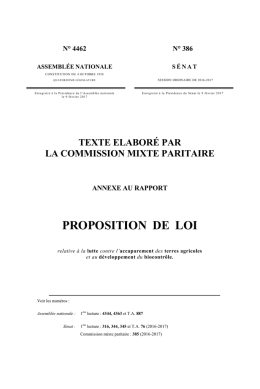 proposition de loi - Assemblée nationale