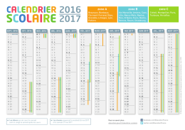 calendrier vacances scolaires année 2016-2017