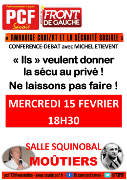 mercredi 15 fevrier 18h30
