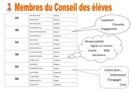 Conseil des délégués de classes
