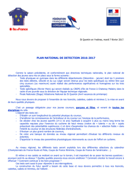 plan national de detection 2016-2017 - cif-FFC