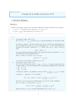 Corrigé de la feuille d`exercices n o13