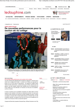 France UNSS - Ski Club Morzine Avoriaz