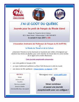 j`ai le go&ucirc;t du qu&eacute;bec