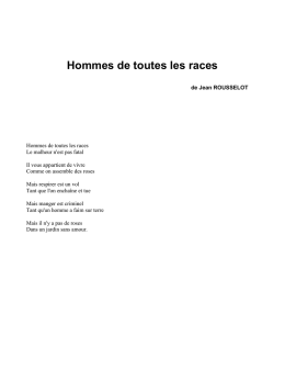 Hommes de toutes les races