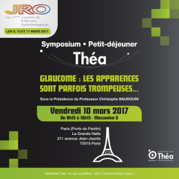 GLAUCOME : LES APPARENCES SONT PARFOIS TROMPEUSES