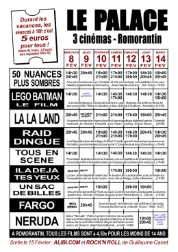 3 cin&eacute;mas - Romorantin NERUDA