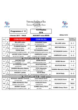 Res Aulnay - Fédération Française de Boxe