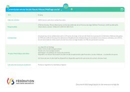 Fiche de pr&eacute;sentation - F&eacute;d&eacute;ration Wallonie