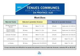 Mont-Dore - Province Sud