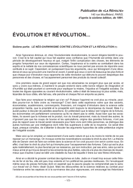 Evolution et r&eacute;volution&raquo; - par Elis&eacute;e RECLUS &ndash; 6&egrave;me