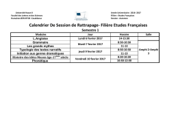 Fr s1 - Facult&eacute; des Lettres et des Sciences Humaines ben M`Sik