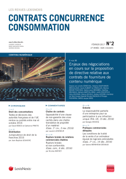 contrats concurrence consommation