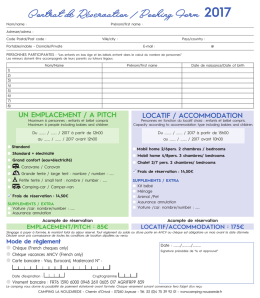 Contrats - Camping la Nouzarede