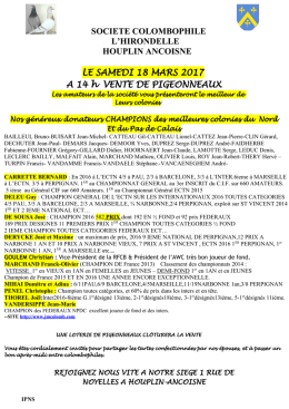 Vente houplin 2017 - racingpigeonsring
