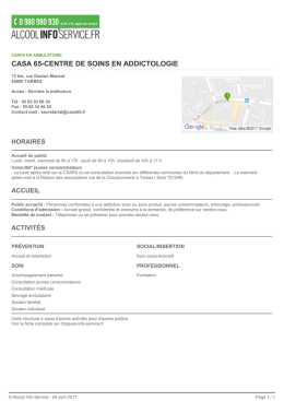 casa 65-centre de soins en addictologie