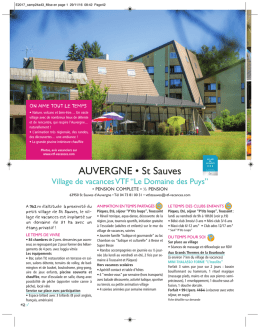 Village vacances VTF "Domaine des Puys"