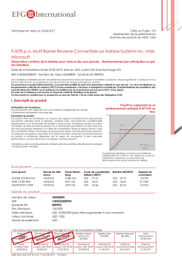 9.00% pa Multi Barrier Reverse Convertible sur Adobe