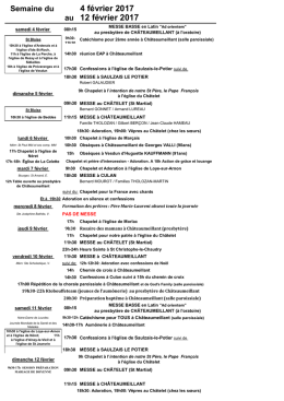 Accéder aux horaires