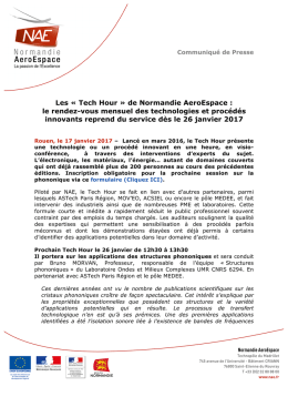 T&eacute;l&eacute;charger le communiqu&eacute; de presse