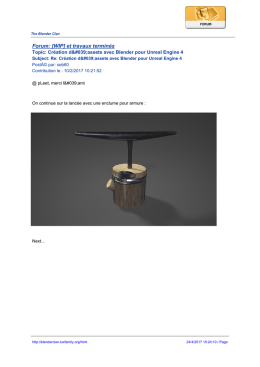 Forum: [WIP] et travaux termin&eacute;s - The Blender Clan