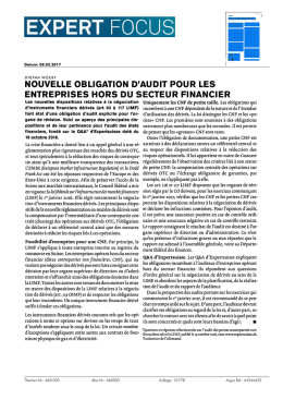 nouvelle obligation d`audit pour les entreprises hors du