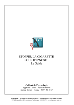 GUIDE TABAC HYPNOSE - hypnose-emdr