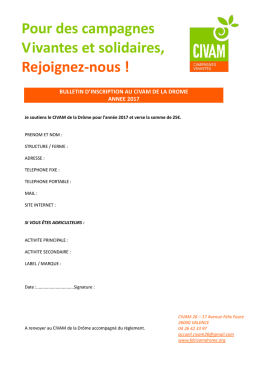 Pour des campagnes Vivantes et solidaires