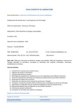 laboratoire Laboratoire Interdisciplinaire des Sciences Appliquées