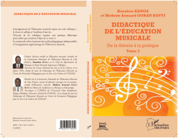 didactique de l`éducation musicale