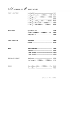 m aisons de c hampagnes